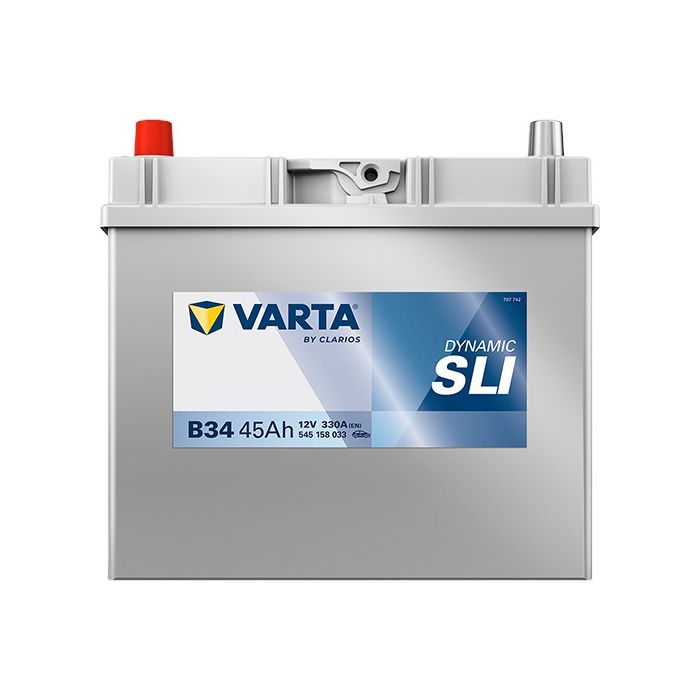 Batterie de démarrage Varta Dynamic B34 12 V 45 Ah 330 A – Plomb-acide (sans entretien)