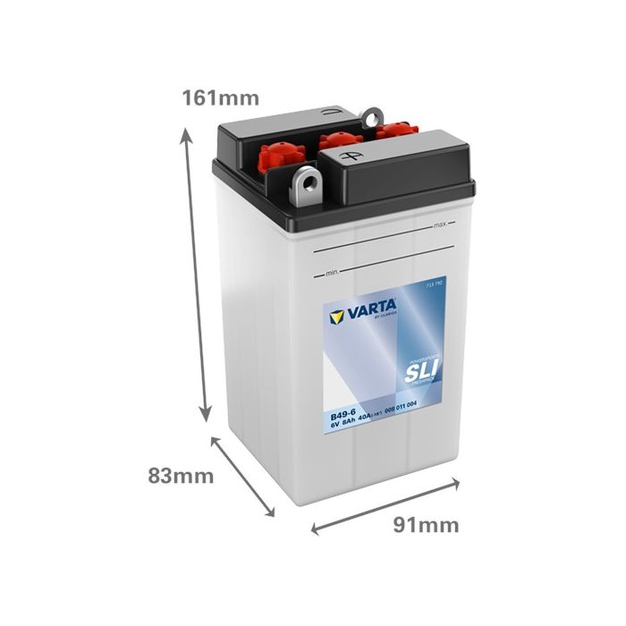 Batterie moto Varta Powersports B49-6 12 V 8 Ah 40 A – Plomb-acide (électrolyte liquide)