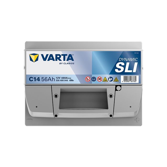 Batterie de démarrage Varta Dynamic C14 12 V 56 Ah 480 A – Plomb-acide (sans entretien)