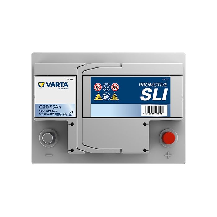 Batterie de démarrage Varta Promotive C20 12 V 55 Ah 420 A – Plomb-acide (sans entretien)
