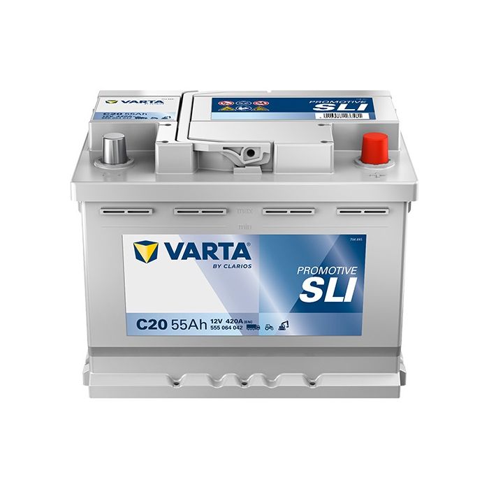 Batterie de démarrage Varta Promotive C20 12 V 55 Ah 420 A – Plomb-acide (sans entretien)