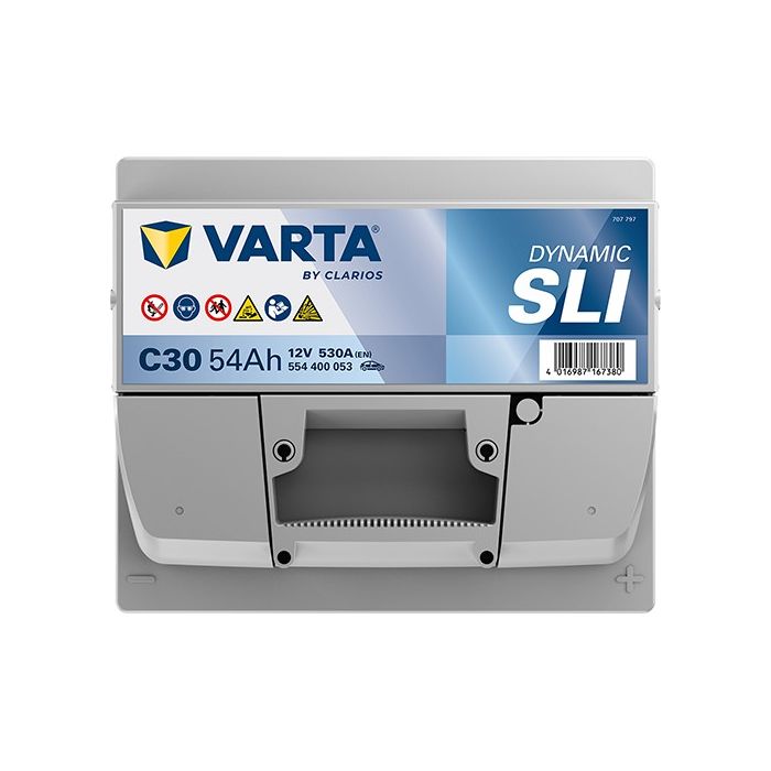 Batterie de démarrage Varta Dynamic C30 12 V 54 Ah 530 A – Plomb-acide (sans entretien)