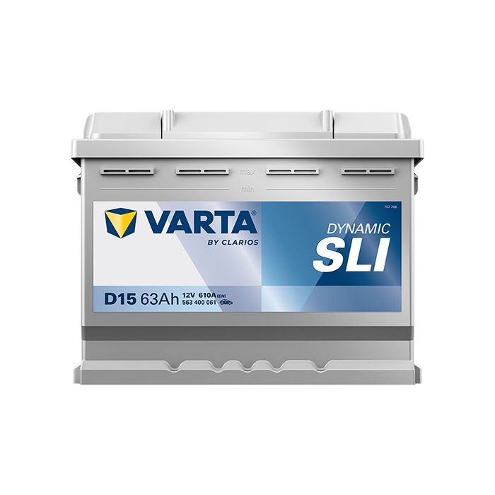 Batterie de démarrage Varta Dynamic D15 12 V 63 Ah 610 A – Plomb-acide (sans entretien)