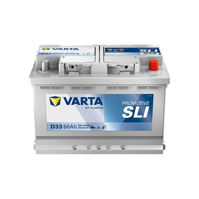Batterie de démarrage Varta Promotive D33 12 V 66 Ah 510 A – Plomb-acide (sans entretien)