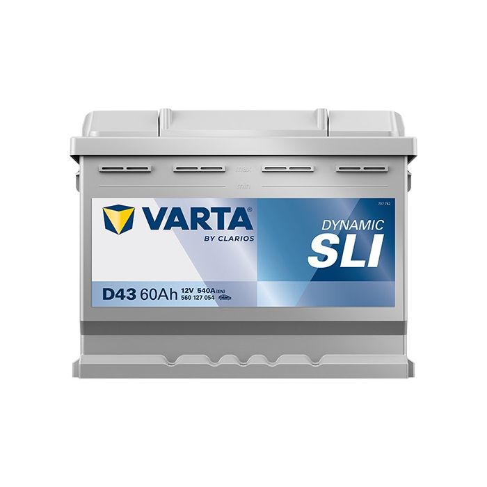 Batterie de démarrage Varta Dynamic D43 12 V 60 Ah 540 A – Plomb-acide (sans entretien)