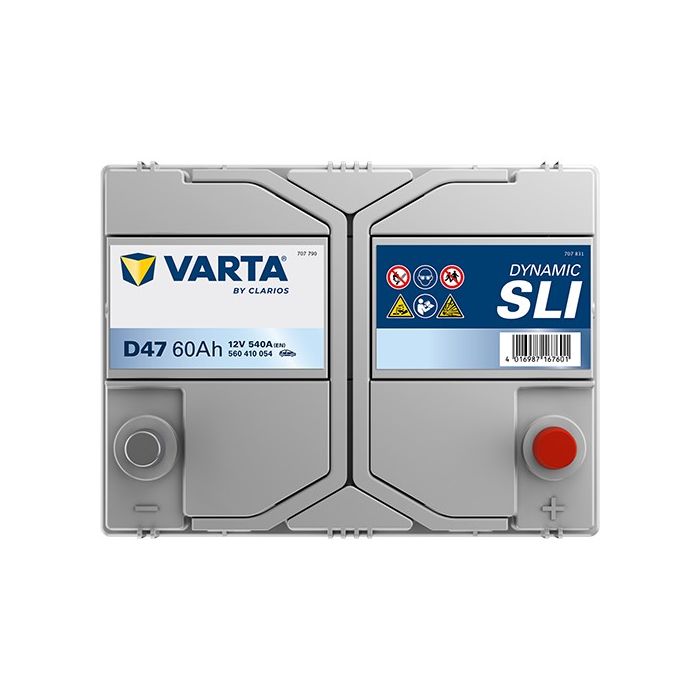 Batterie de démarrage Varta Dynamic D47 12 V 60 Ah 540 A – Plomb-acide (sans entretien)