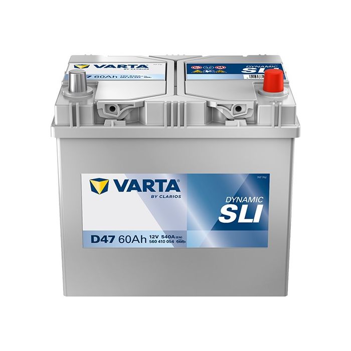 Batterie de démarrage Varta Dynamic D47 12 V 60 Ah 540 A – Plomb-acide (sans entretien)