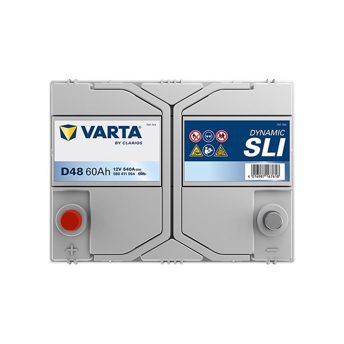 Batterie de démarrage Varta Dynamic D48 12 V 60 Ah 540 A – Plomb-acide (sans entretien)
