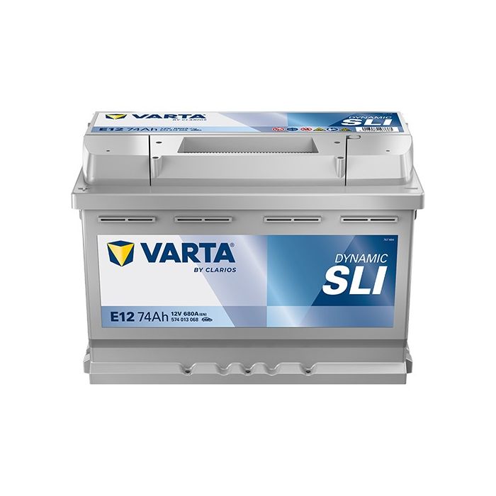 Batterie de démarrage Varta Dynamic E12 12 V 74 Ah 680 A – Plomb-acide (sans entretien)
