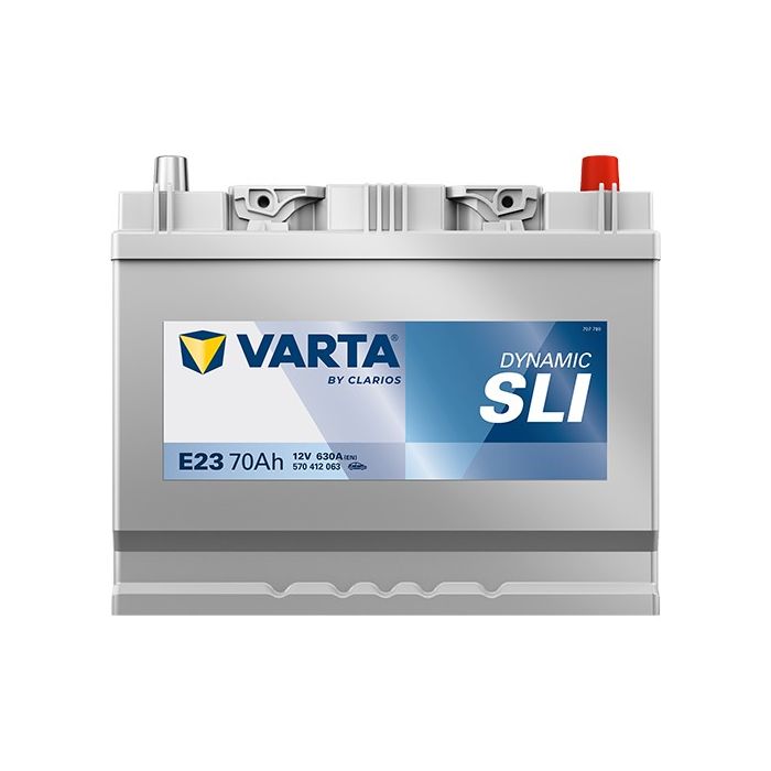 Batterie de démarrage Varta Dynamic E23 12 V 70 Ah 630 A – Plomb-acide (sans entretien)