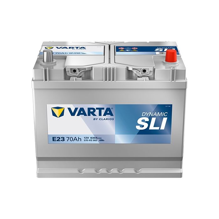 Batterie de démarrage Varta Dynamic E23 12 V 70 Ah 630 A – Plomb-acide (sans entretien)