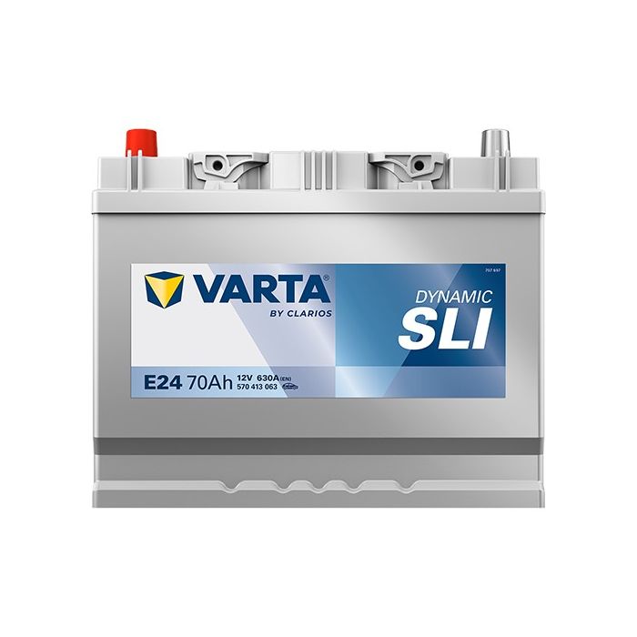 Batterie de démarrage Varta Dynamic E24 12 V 70 Ah 630 A – Plomb-acide (sans entretien)