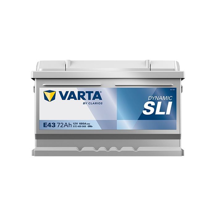 Batterie de démarrage Varta Dynamic E43 12 V 72 Ah 680 A – Plomb-acide (sans entretien)