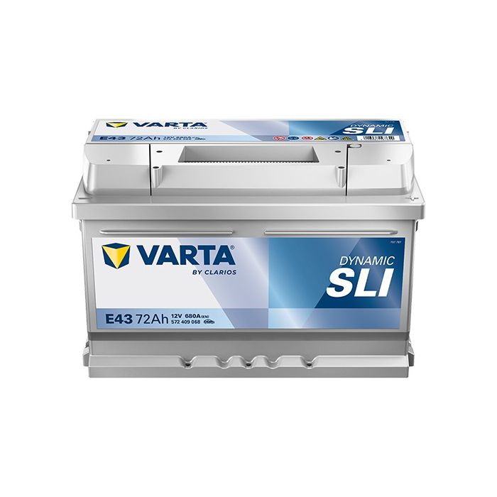 Batterie de démarrage Varta Dynamic E43 12 V 72 Ah 680 A – Plomb-acide (sans entretien)