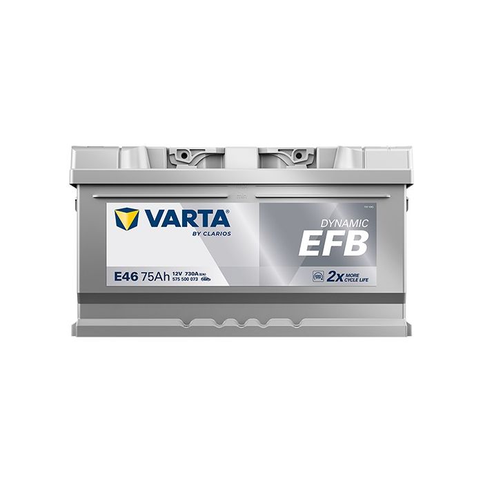 Batterie Start & Stop EFB Varta Dynamic E46 12 V 75 Ah 730 A – EFB