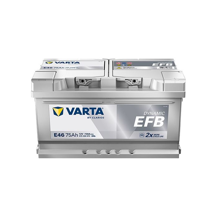 Batterie Start & Stop EFB Varta Dynamic E46 12 V 75 Ah 730 A – EFB