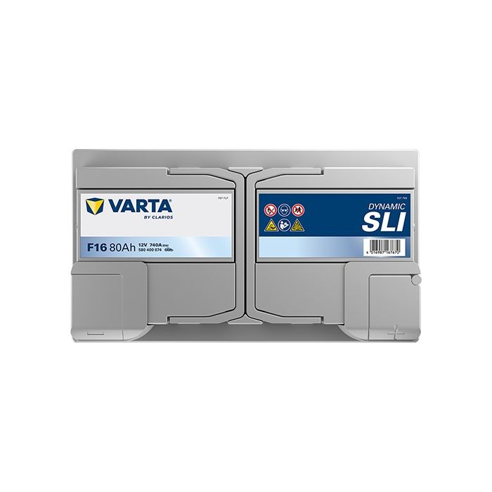 Batterie de démarrage Varta Dynamic F16 12 V 80 Ah 740 A – Plomb-acide (sans entretien)
