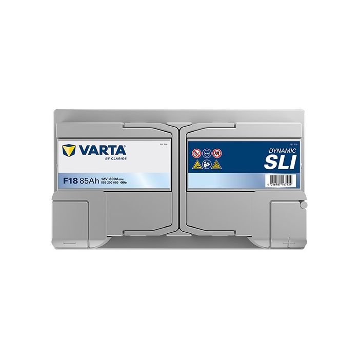 Batterie de démarrage Varta Dynamic F18 12 V 85 Ah 800 A – Plomb-acide (sans entretien)