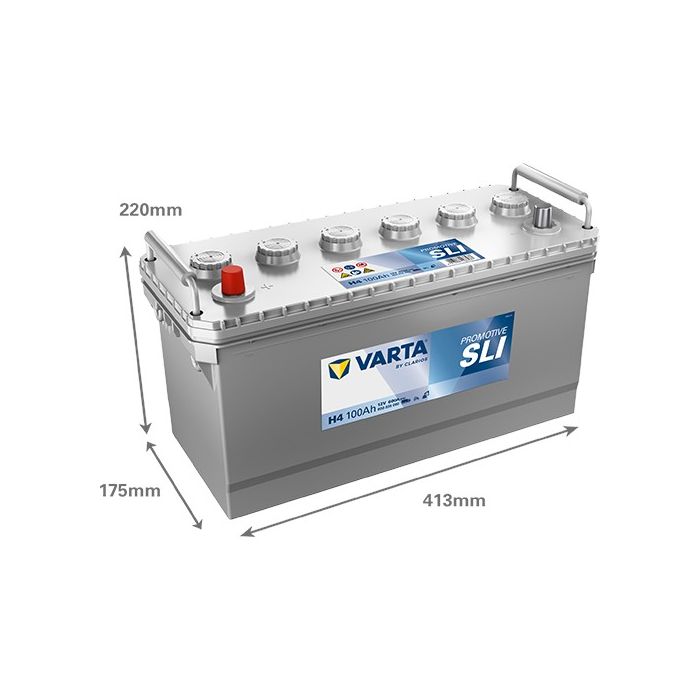 Batterie de démarrage Varta Promotive H4 12 V 100 Ah 600 A – Plomb-acide (sans entretien)