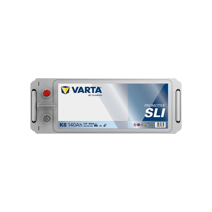 Batterie de démarrage Varta Promotive K8 12 V 140 Ah 800 A – Plomb-acide (sans entretien)