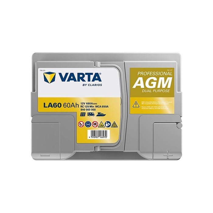Batterie AGM Varta Professional LA60 12 V 60 Ah 680 A – AGM