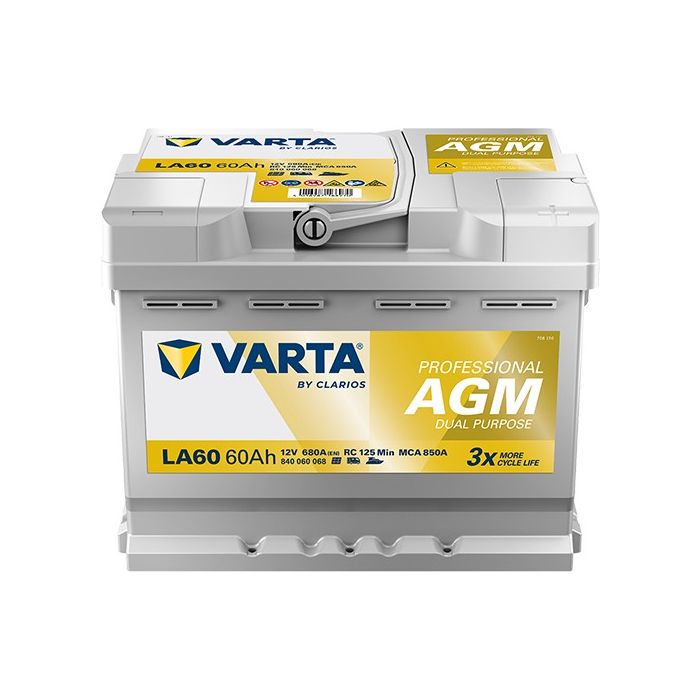 Batterie AGM Varta Professional LA60 12 V 60 Ah 680 A – AGM