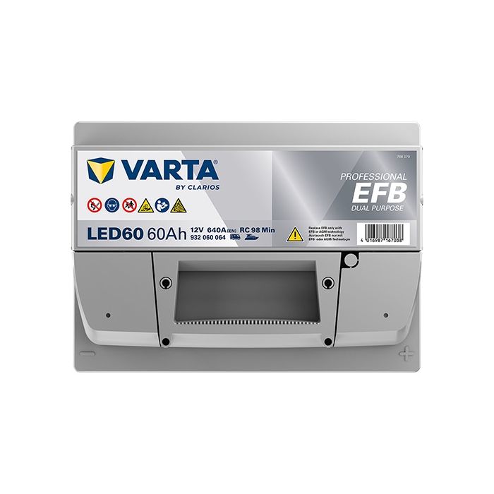 Batterie EFB Varta Professional LED60 12 V 60 Ah 640 A – EFB