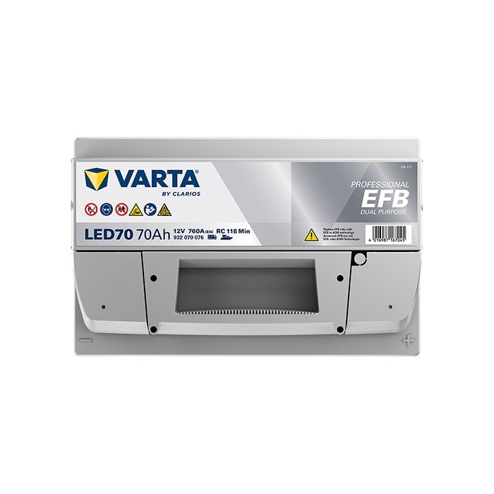 Batterie EFB Varta Professional LED70 12 V 70 Ah 760 A – EFB