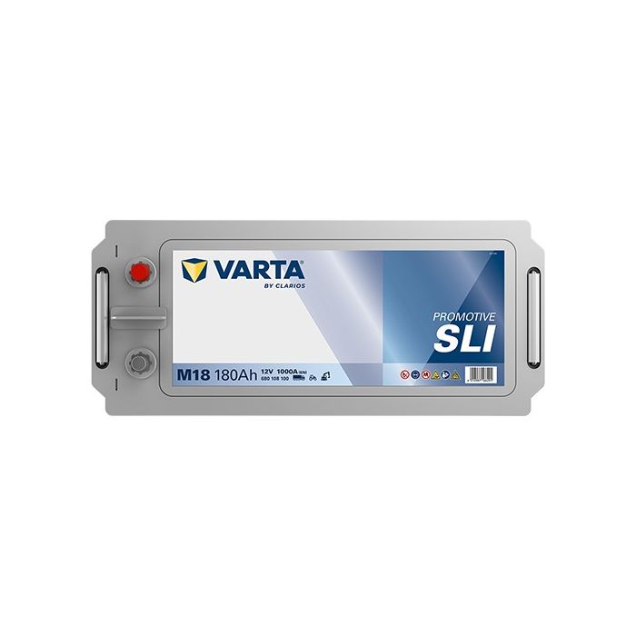 Batterie de démarrage Varta Promotive M18 12 V 180 Ah 1000 A – Plomb-acide (sans entretien)