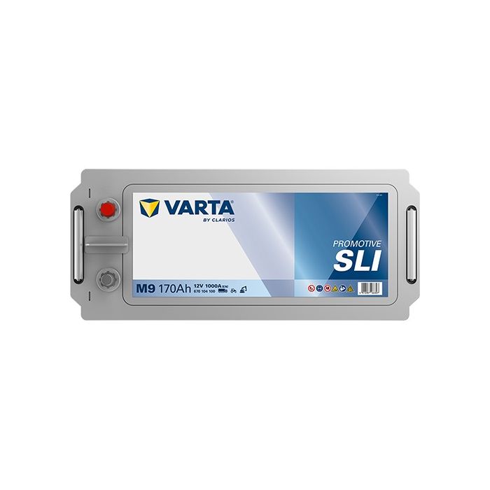 Batterie de démarrage Varta Promotive M9 12 V 170 Ah 1000 A – Plomb-acide (sans entretien)