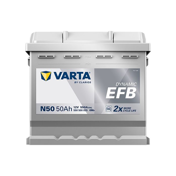 Batterie Start & Stop EFB Varta N50 12 V 50 Ah 550 A – EFB