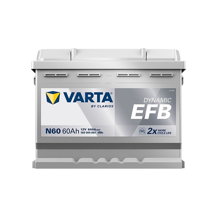 Batterie Start & Stop EFB Varta Dynamic N60 12 V 60 Ah 640 A – EFB