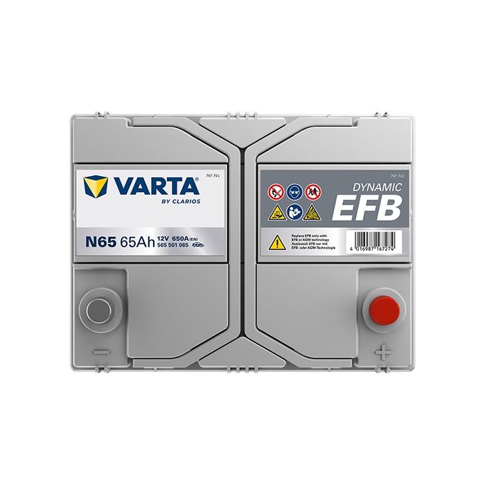 Batterie Start & Stop EFB Varta Dynamic N65 12 V 65 Ah 650 A – EFB