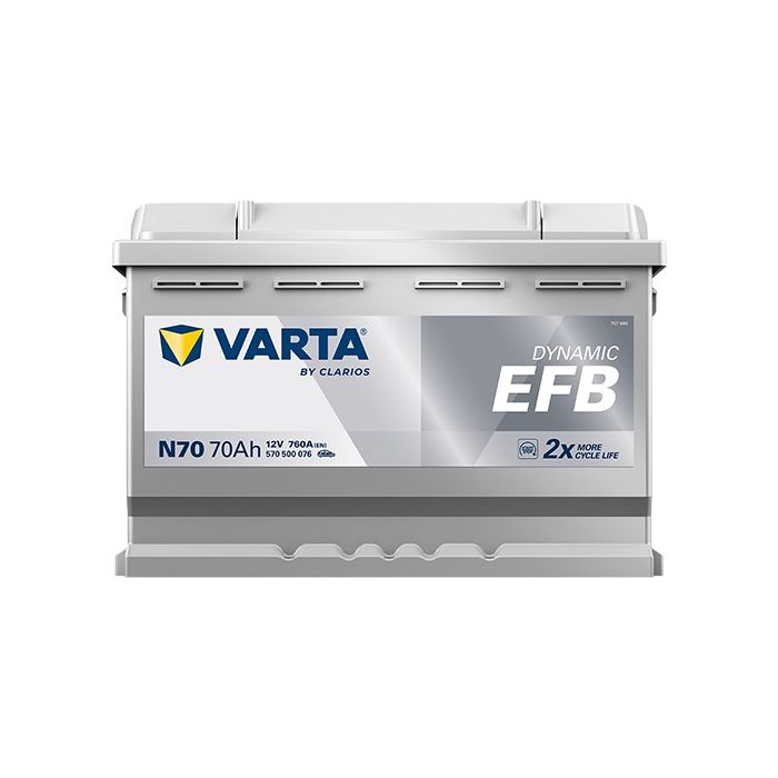 Batterie Start & Stop EFB Varta Dynamic N70 12 V 70 Ah 760 A – EFB