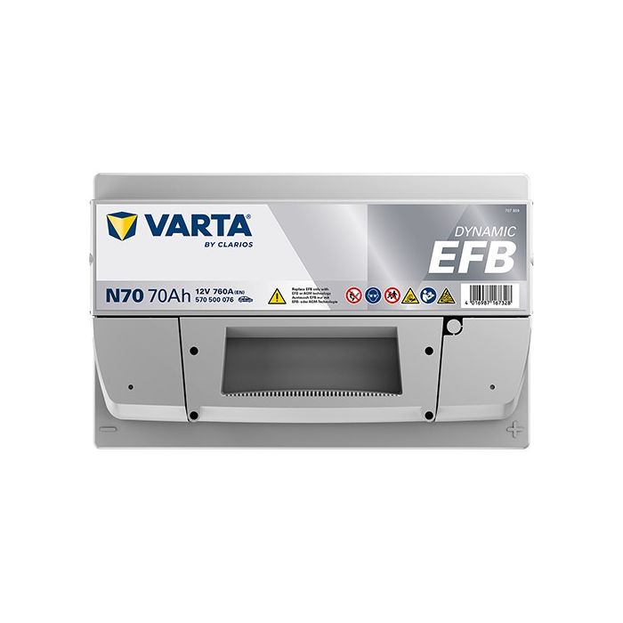 Batterie Start & Stop EFB Varta Dynamic N70 12 V 70 Ah 760 A – EFB