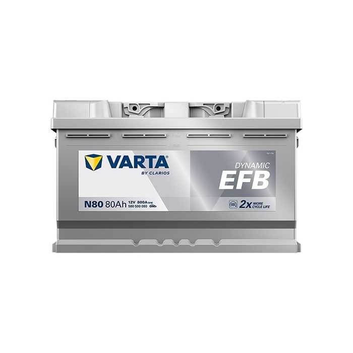 Batterie Start & Stop EFB Varta Dynamic N80 12 V 80 Ah 800 A – EFB