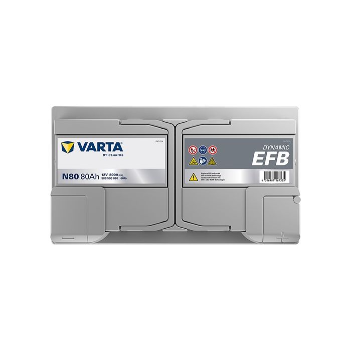 Batterie Start & Stop EFB Varta Dynamic N80 12 V 80 Ah 800 A – EFB