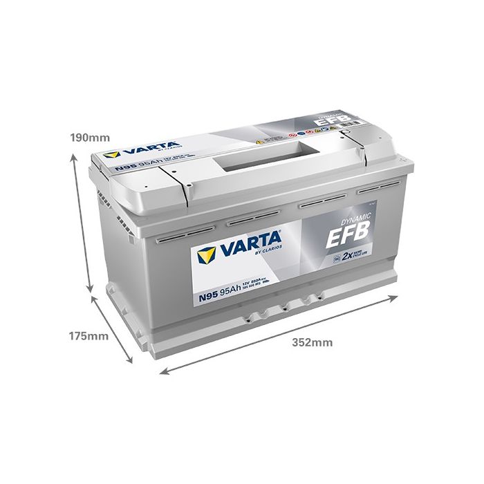 Batterie Start & Stop EFB Varta N95 12 V 95 Ah 850 A – EFB