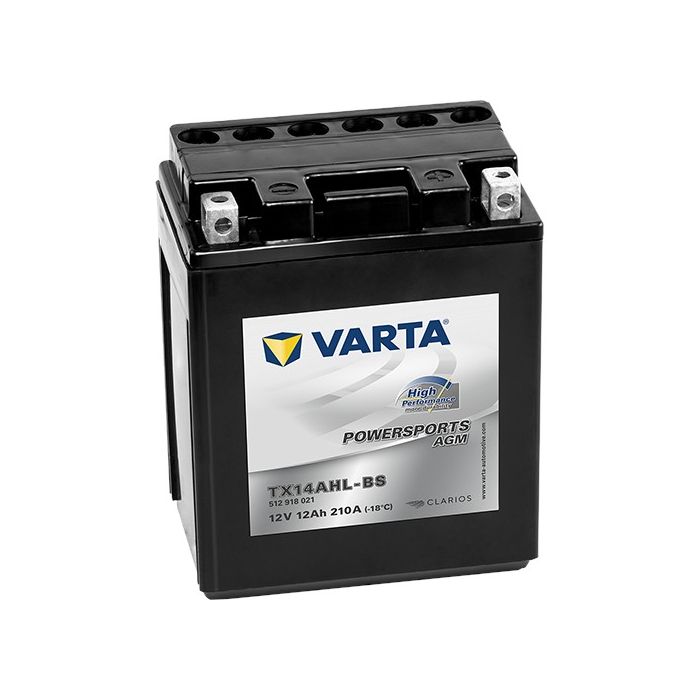 Batterie moto Varta Powersports YTX14AHL-BS 12 V 12 Ah 210 A – AGM