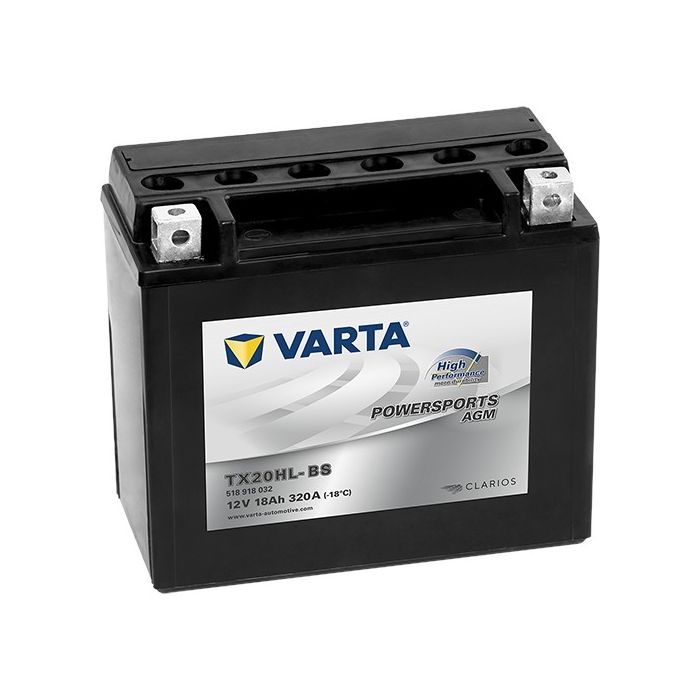 Batterie moto Varta Powersports YTX20HL-BS 12 V 18 Ah 320 A – AGM