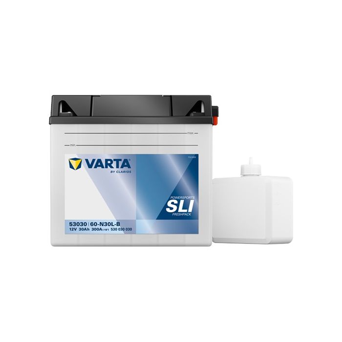 Batterie moto Varta Powersports 53030 12 V 30 Ah 300 A – Plomb-acide (électrolyte liquide)