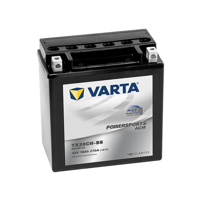 Batterie moto Varta Powersports YTX20CH-BS 12 V 18 Ah 270 A – AGM