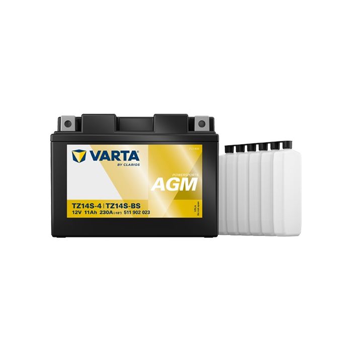 Batterie moto Varta Powersports TTZ14S-BS 12 V 11 Ah 230 A – AGM