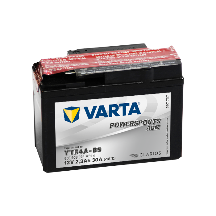 Batterie moto Varta Powersports YTR4A-BS 12 V 2,3 Ah 30 A – AGM
