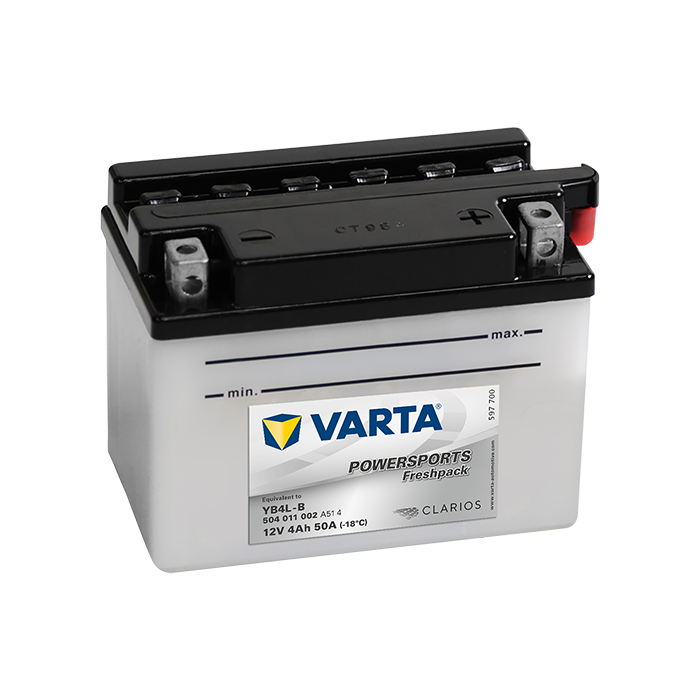 Batterie moto Varta Powersports YB4L-B 12 V 4 Ah 50 A – Plomb-acide (électrolyte liquide)