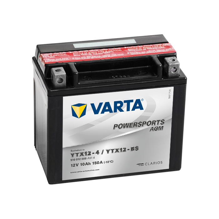 Batterie moto Varta Powersports YTX12-BS 12 V 10 Ah 150 A – AGM