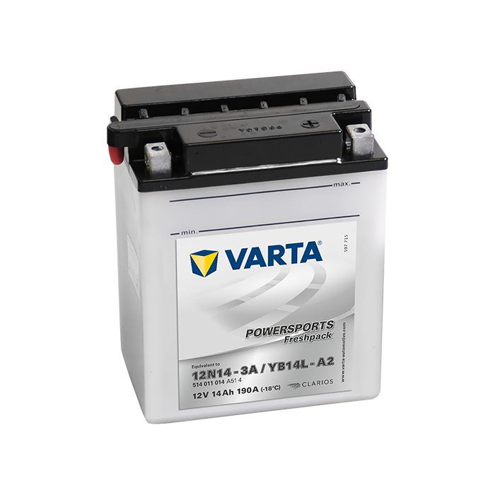 Batterie moto Varta Powersports YB14L-A2 12 V 14 Ah 190 A – Plomb-acide (électrolyte liquide)
