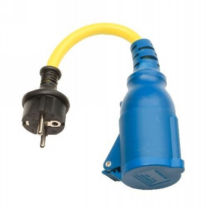 Adaptateur Schuko mâle / CEE femelle Ratio 16 A 250 V 30 cm 