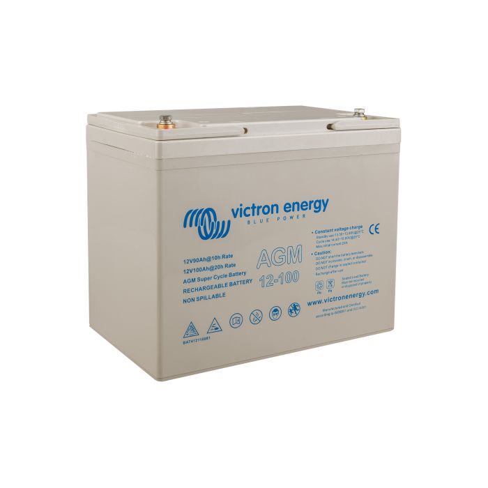 Batterie à décharge lente AGM Victron Energy Super Cycle 12 V 100 Ah – Semi-traction AGM