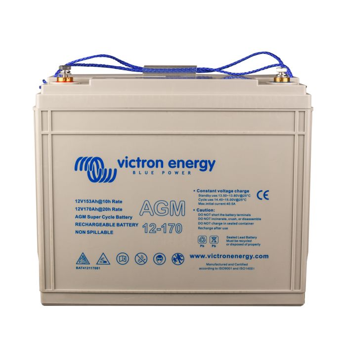 Batterie à décharge lente AGM Victron Energy Super Cycle 12 V 170 Ah – Semi-traction AGM